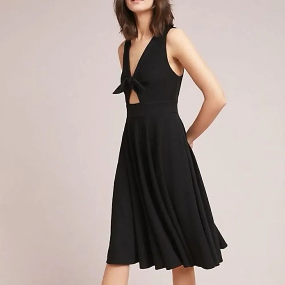Anthropologie Hutch April Black Keyhole Dress